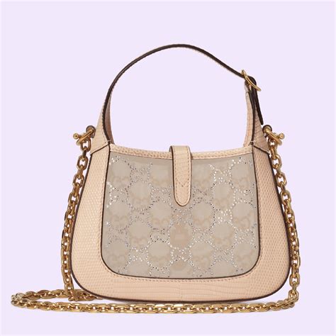 Gucci Jackie 1961 Crystal Gg Mini Shoulder Bag 